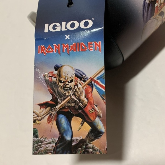 Iron Maiden Band 16 oz TumblerThe Trooper Stainless Steel Igloo Can New - Picture 5 of 12